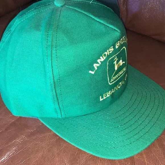NWT Vintage John Deere Trucker SnapBack Hat Landis Bros, Inc, Lebanon Pennsylvan